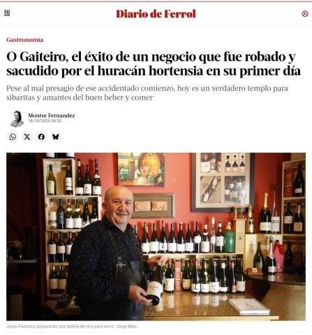 Artículo prensa Diario de Ferrol